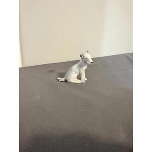 Small Vintage Porcelain Dog Figurine